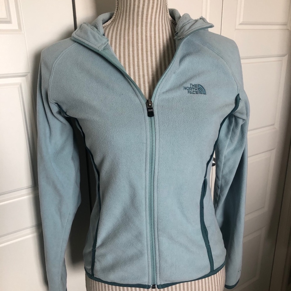 The North Face Zip Fleece Hoodie - Aqua